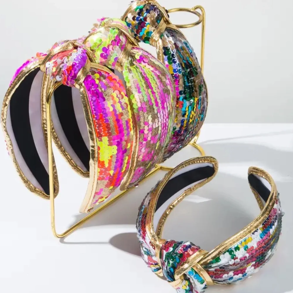 Pink Sequin Headband - Picture 2 of 4